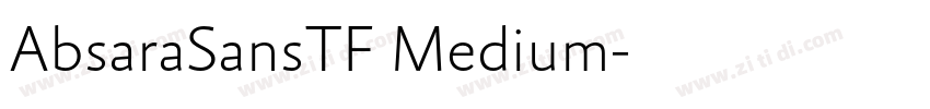 AbsaraSansTF Medium字体转换 AbsaraSansTF Medium字体转换